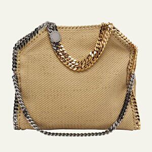 Stella McCartney Women's Falabella Raffia Woven Triple Chain  XL (MSRP $1675)